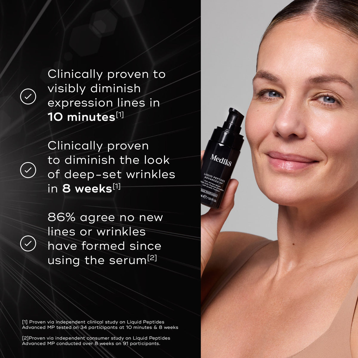 Liquid Peptides Advanced MP benefits from Medik8 UK