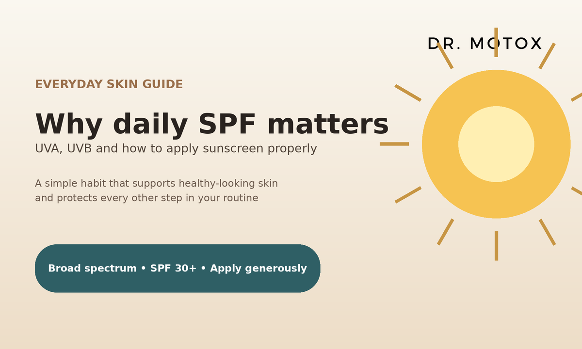 Dr Motox guide to why daily SPF matters