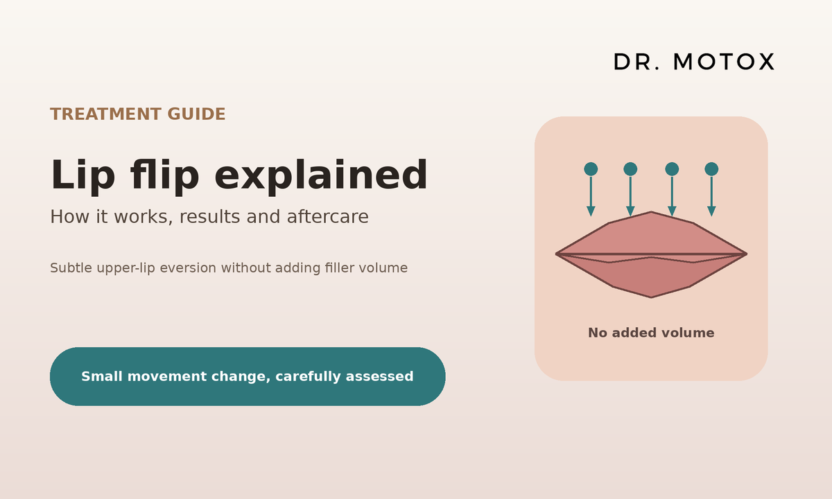 Dr Motox guide to lip flip treatment, results and aftercare
