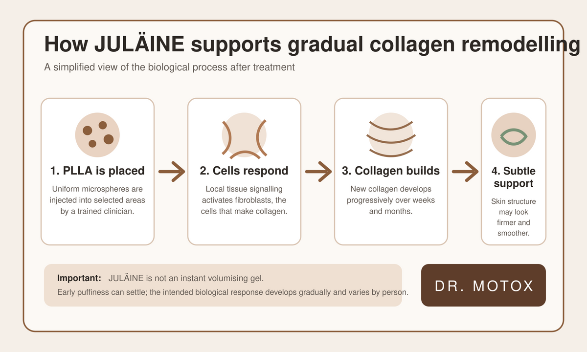 How JULÄINE PLLA supports gradual collagen remodelling