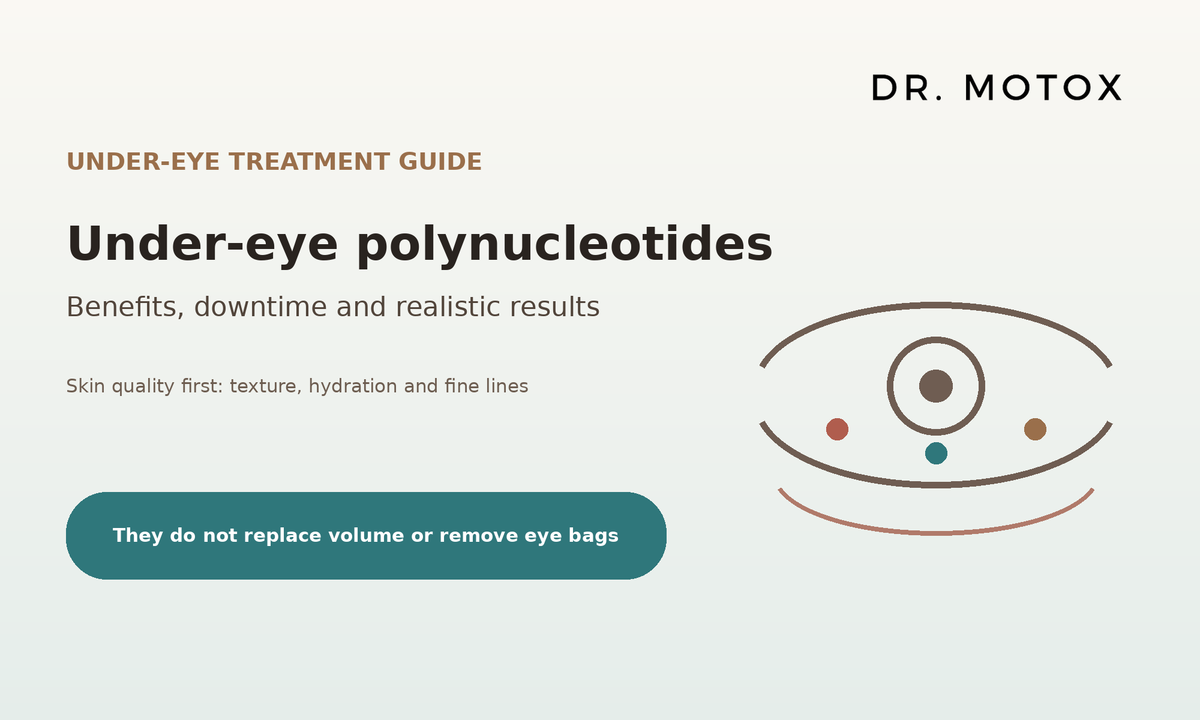 Dr Motox guide to under-eye polynucleotides, benefits, downtime and realistic results