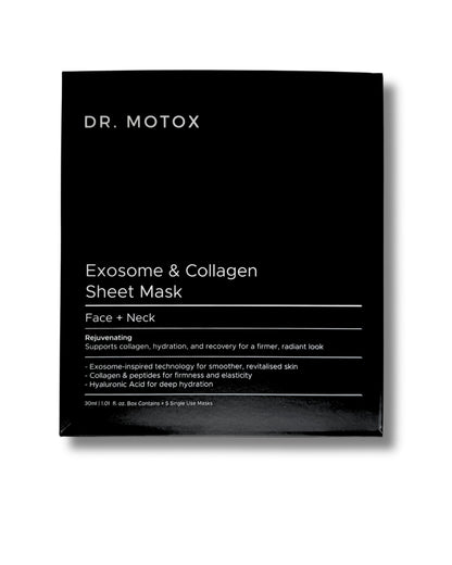 Exosome &amp; PDRN Face Sheet Mask - Pack of 5