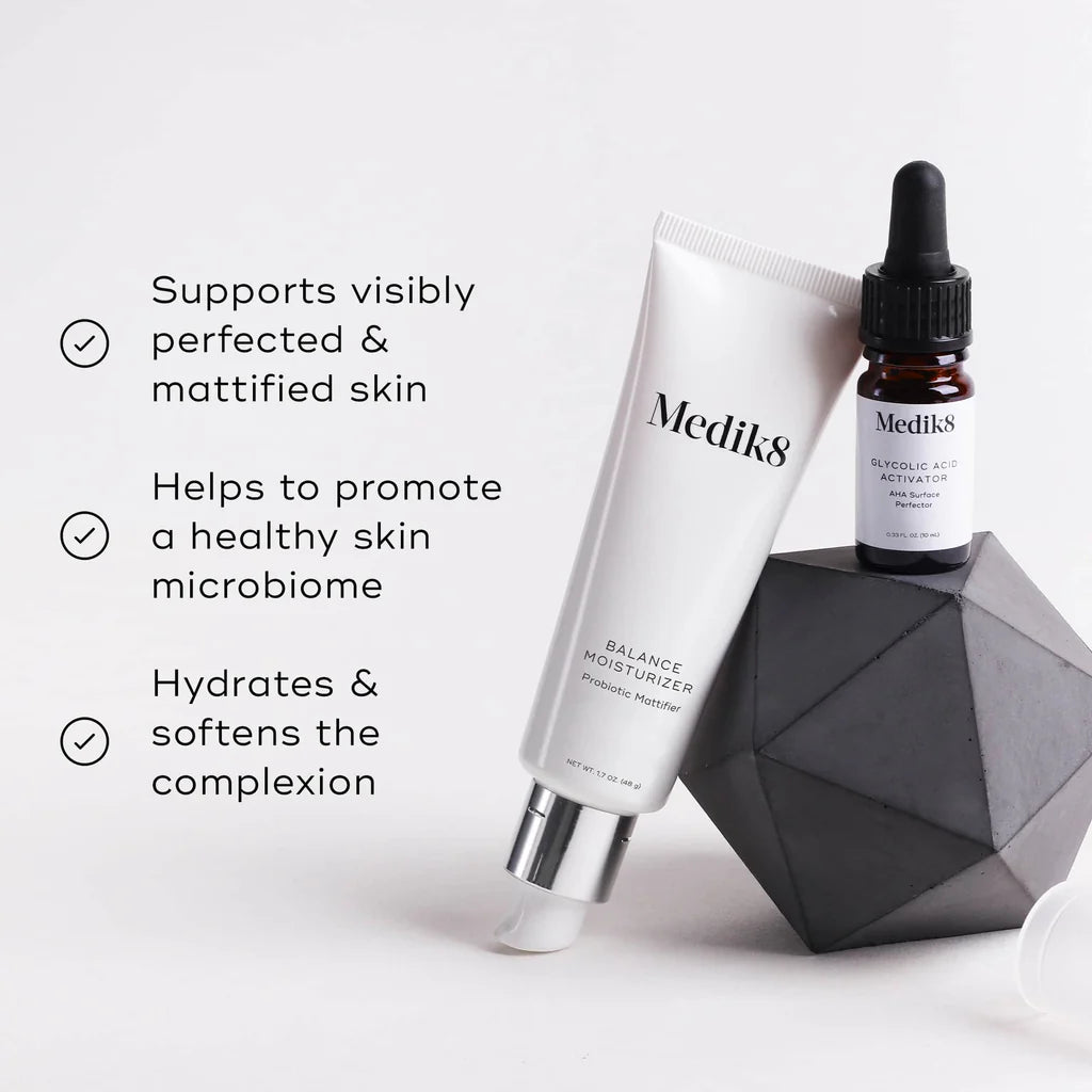 Medik8 Balance Moisturiser with Glycolic Activator | Blemish Control Hydration