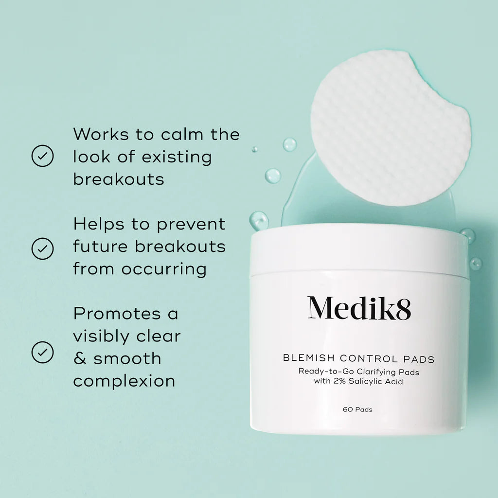 Medik8 Blemish Control Pads™ – Clarifying Exfoliating Acne Pads
