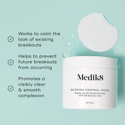 Medik8 Blemish Control Pads™ – Clarifying Exfoliating Acne Pads