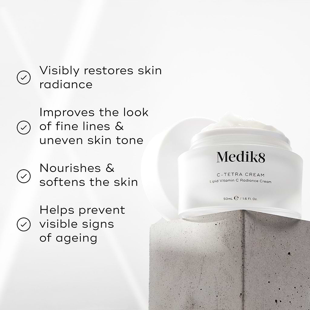 Medik8 C-Tetra® Cream – Vitamin C Radiance Cream key benefits