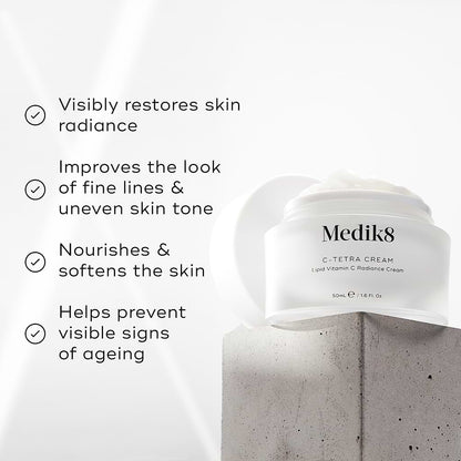 Medik8 C-Tetra® Cream – Vitamin C Radiance Cream key benefits