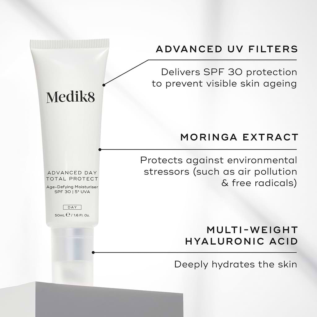 Medik8 Advanced Day Total Protect™ – SPF 30 Moisturiser key ingredients