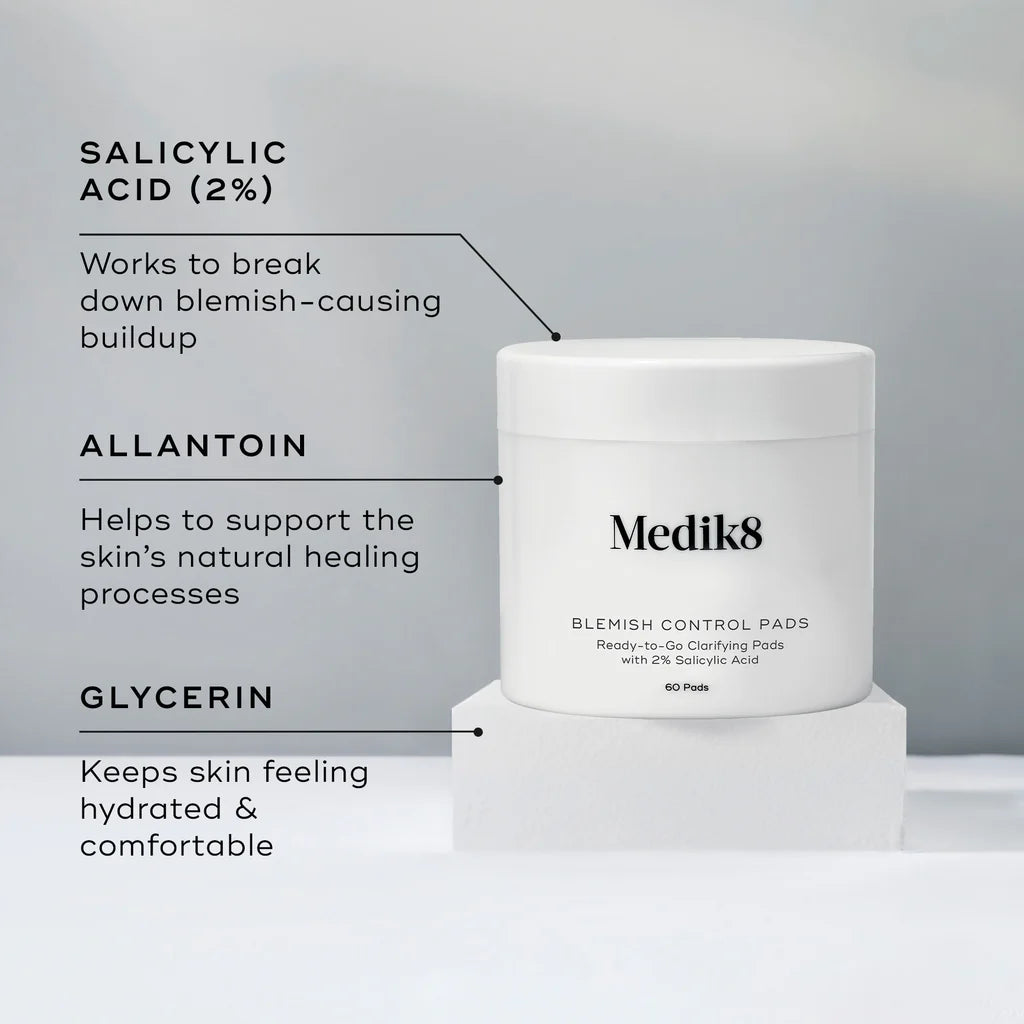 Medik8 Blemish Control Pads™ – Clarifying Exfoliating Acne Pads