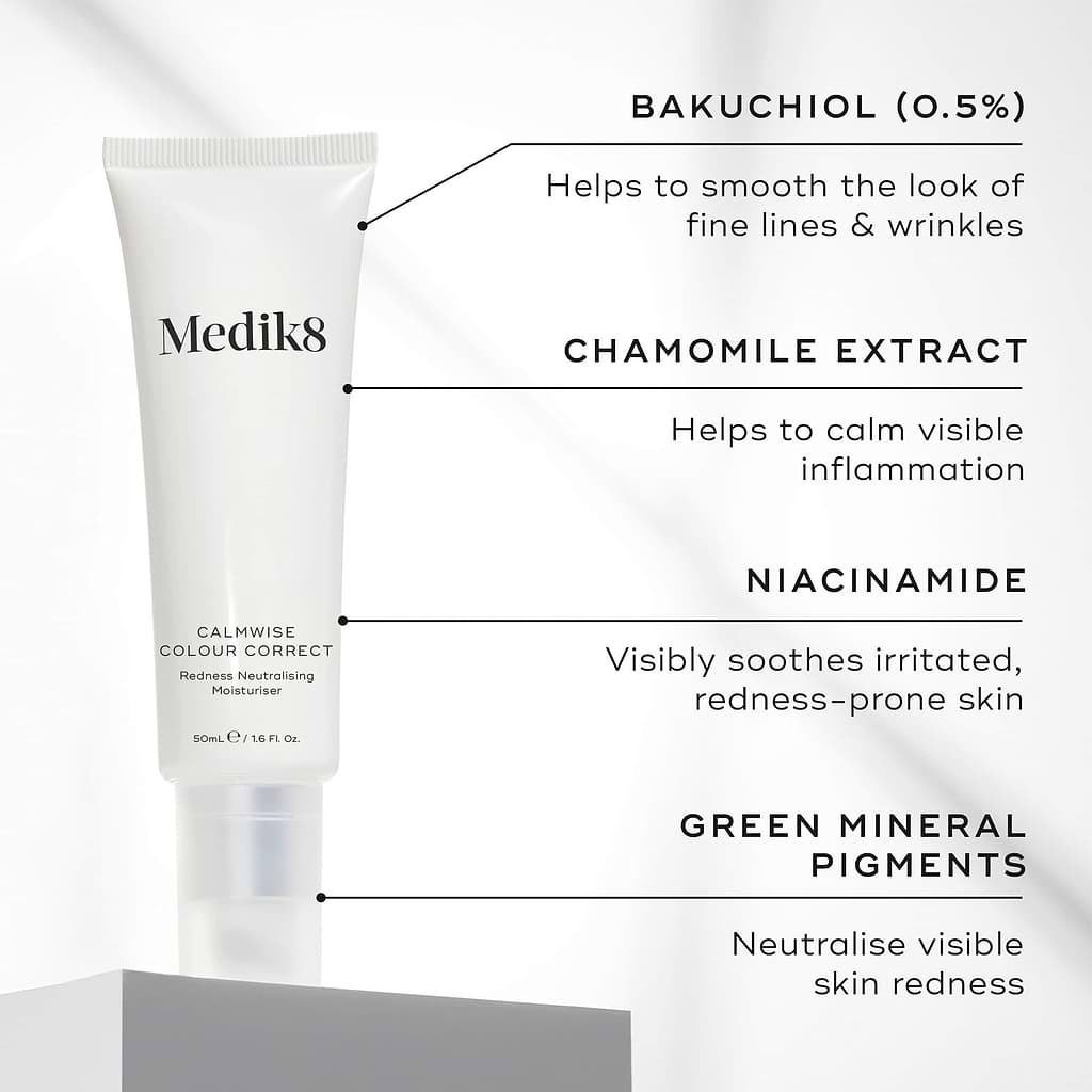Medik8 Calmwise™ Colour Correct – Redness-Neutralising Cream key ingredients