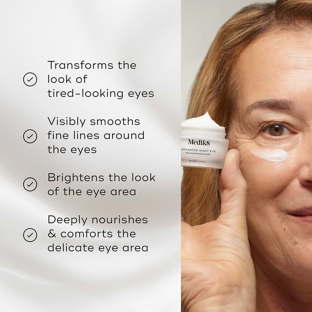 Medik8 Advanced Night Eye™ – Rejuvenating Eye Cream key benefits