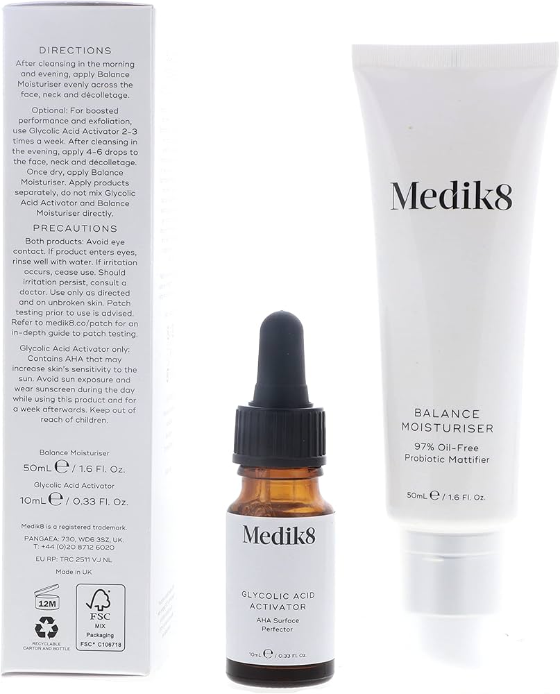 Medik8 Balance Moisturiser with Glycolic Activator | Blemish Control Hydration