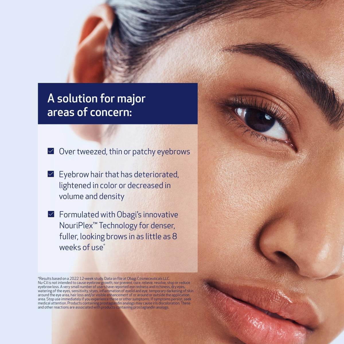 Obagi Nu-Cil eyebrow boosting serum in 5ml bottle, designed to enhance and strengthen eyebrows naturally.