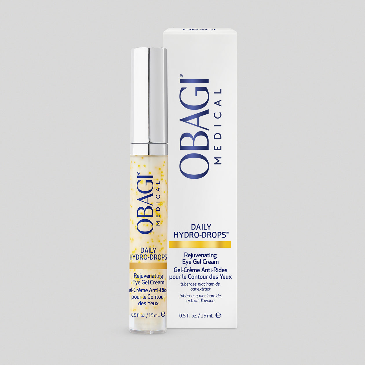 Obagi Daily Hydro-Drops Rejuvenating Eye Gel Cream with open cap