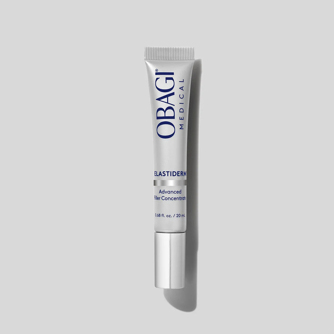 Obagi ELASTIderm Advanced Filler Concentrate 20ml skincare product bottle with label, designed for skin firming and elasticity.