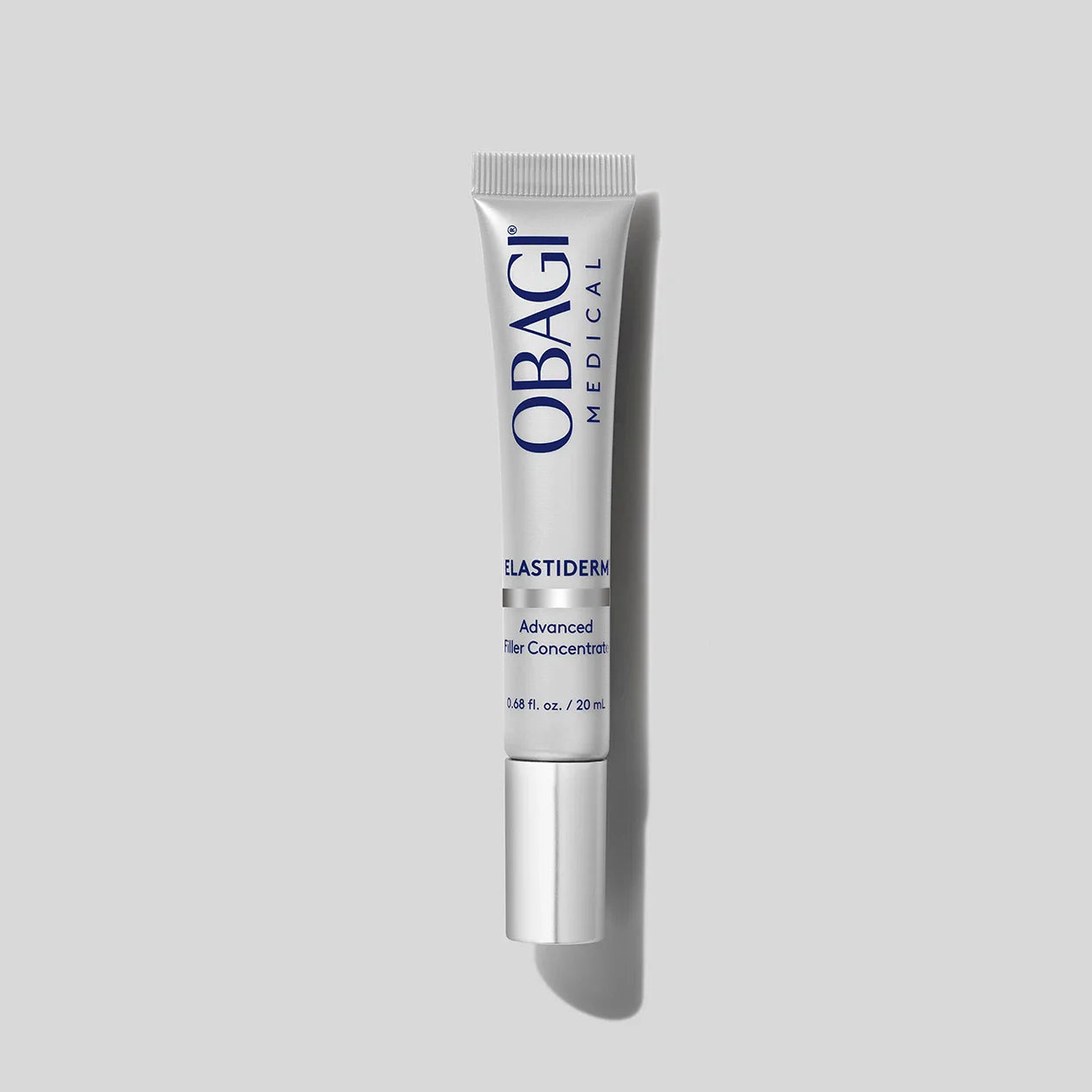 Obagi ELASTIderm Advanced Filler Concentrate 20ml skincare product bottle with label, designed for skin firming and elasticity.