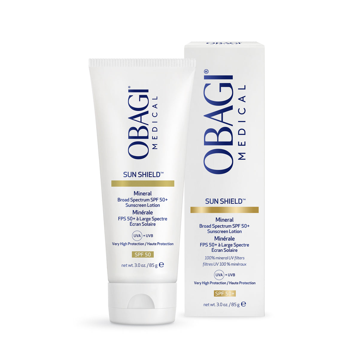 Obagi Sun Shield Mineral Broad Spectrum SPF 50 with open cap